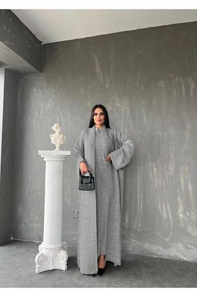 ست بالاتنه و پائین تنه طوسی زنانه تریکو MAY MARA - کد 880405877