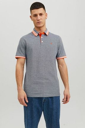 پولوشرت سرمه ای مردانه پارچه Jack & Jones - کد 670254485
