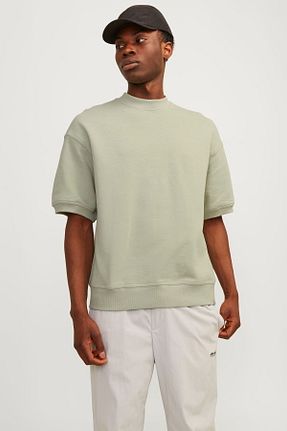 سوئیشرت سبز مردانه ساده Jack & Jones - کد 826050926