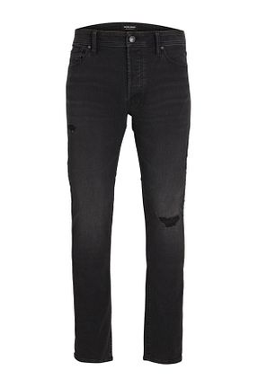 شلوار جین طوسی مردانه پاچه تنگ Jack & Jones - کد 852133913