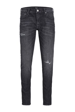 شلوار جین طوسی مردانه پاچه تنگ Jack & Jones - کد 852133903