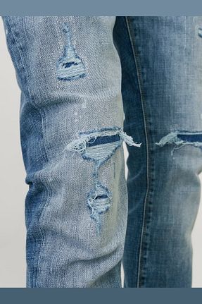 شلوار جین آبی مردانه پاچه تنگ Jack & Jones - کد 811129877