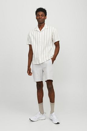 شلوارک و برمودا سفید مردانه رگولار Jack & Jones - کد 828260850