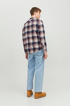 پیراهن قرمز مردانه رگولار Jack & Jones - کد 758285078