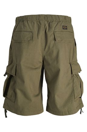 شلوارک و برمودا خاکی مردانه پلی استر - الاستین Jack & Jones - کد 827345143