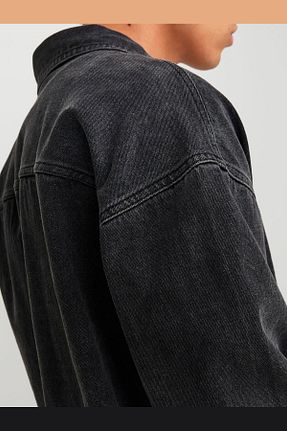 پیراهن طوسی مردانه گشاد Jack & Jones - کد 819083841