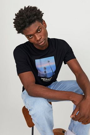 تیشرت مشکی مردانه Relaxed Jack & Jones - کد 826049922