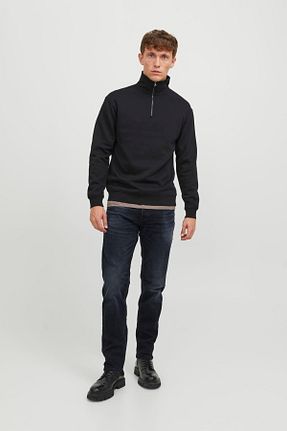 شلوار جین طوسی مردانه پاچه لوله تفنگی Jack & Jones - کد 746622786