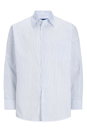 پیراهن آبی مردانه گشاد Jack & Jones - کد 811129888