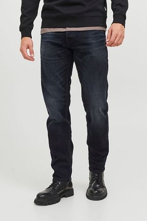 شلوار جین طوسی مردانه پاچه لوله تفنگی Jack & Jones - کد 746622786