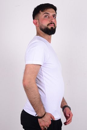 تیشرت سفید مردانه اسلیم فیت Cazador - کد 825660980