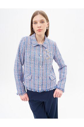 کت حجاب آبی زنانه رگولار Kayra - کد 880500893