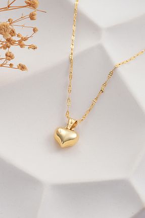 گردنبند طلا طلائی زنانه 14 عیار MOOM MÜCEVHERAT - کد 880555475