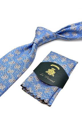 کراوات آبی مردانه میکروفیبر Kravatkolik - کد 880591749