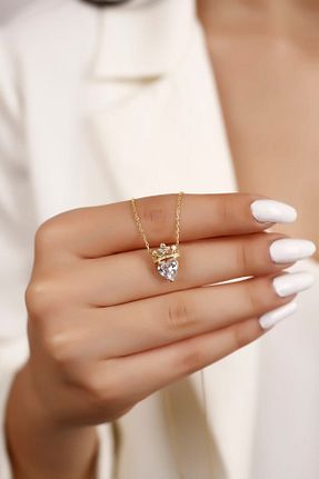 گردنبند نقره طلائی زنانه 925 عیار SARIASLAN - کد 31814795
