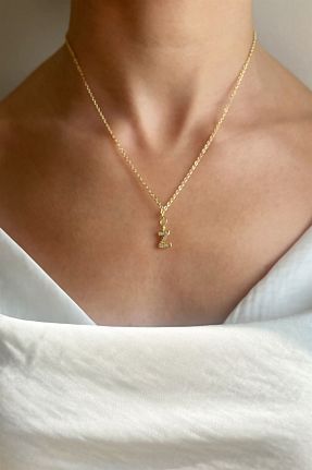 گردنبند جواهر طلائی زنانه روکش طلا Sose Moda - کد 210491074