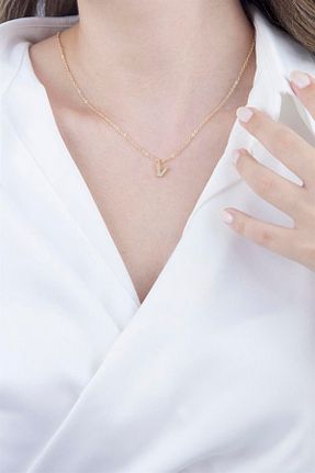 گردنبند جواهر طلائی زنانه روکش طلا Sose Moda - کد 771952299