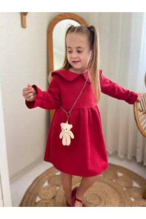 لباس قرمز بچه گانه بافتنی HARİKA ÇOCUKLAR DİYARI - کد 880699369