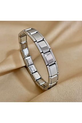 دستبند استیل (فولاد) طوسی زنانه استیل (فولاد) pullmarkt - کد 880654500