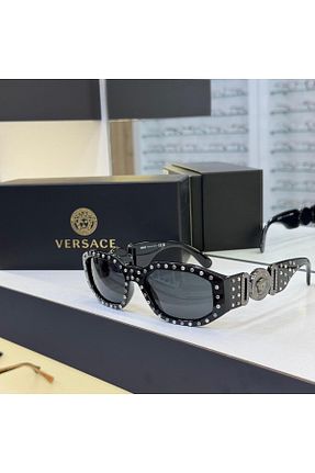 عینک آفتابی مشکی زنانه 53 Versace - کد 880677686
