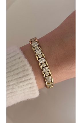 دستبند استیل (فولاد) زرد زنانه استیل (فولاد) Opia JEWELRY - کد 880651927