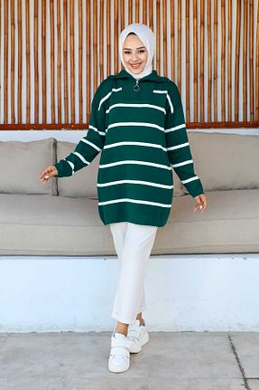 تونیک حجاب سبز زنانه پنبه ای İmajButik - کد 765770141