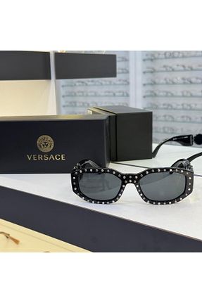 عینک آفتابی مشکی زنانه 53 Versace - کد 880677686