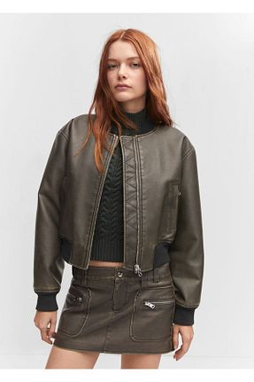 کت قهوه ای زنانه رگولار MANGO - کد 750860924