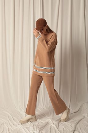 ست بالاتنه و پائین تنه رنگی زنانه تریکو navien - کد 880731042