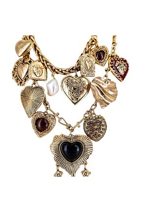 گردنبند استیل ( فولاد ) طلائی زنانه neslyaccessories - کد 880741497