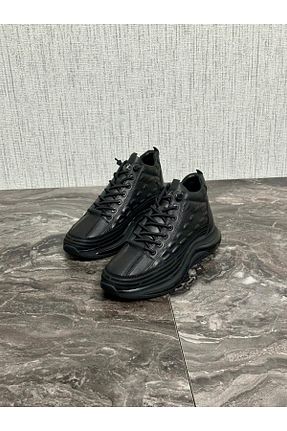 بوت / نیم بوت مشکی مردانه چرم خالص Taşpınar Ayakkabı - کد 880740256