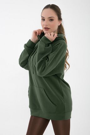 سوئیشرت خاکی زنانه ساده ACELYA - کد 880746994