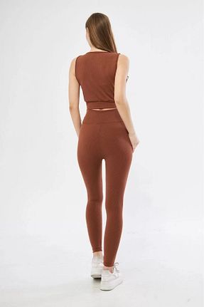 ست بالاتنه و پائین تنه قهوه ای زنانه لیکرا miklow - کد 881042169