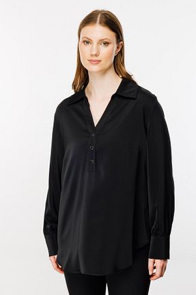 بلوز مشکی زنانه رگولار Ekol - کد 880875125
