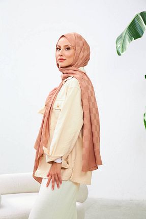 شال قهوه ای زنانه İpekhan - کد 783916258