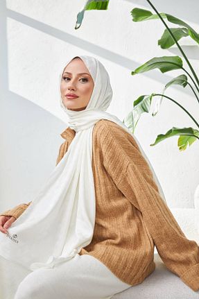شال سفید زنانه İpekhan - کد 783916397
