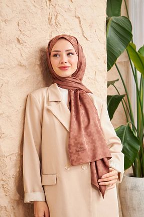 شال قهوه ای زنانه İpekhan - کد 783917135
