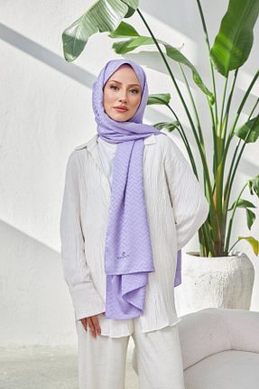 شال بنفش زنانه İpekhan - کد 783917719