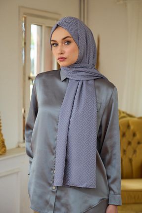 شال طوسی زنانه İpekhan - کد 832896028