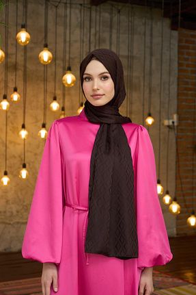 شال قهوه ای زنانه İpekhan - کد 832896001