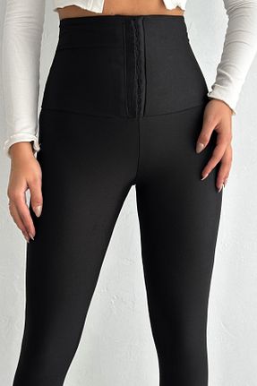 ساق شلواری ورزشی سایز بزرگ مشکی زنانه بافت TrendyFashion - کد 880933989