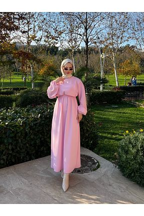لباس حجاب صورتی زنانه Çan Enfa - کد 880931040