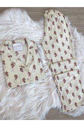 ست لباس راحتی نباتی زنانه پلنگی Pijamacs - کد 880943299