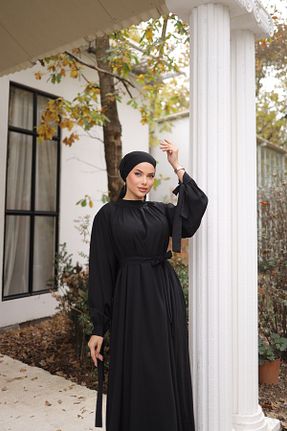 لباس حجاب مشکی زنانه اورسایز Zaure - کد 835912954