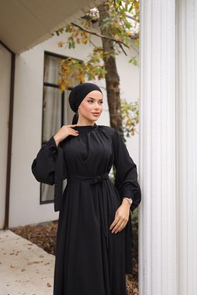 لباس حجاب مشکی زنانه اورسایز Zaure - کد 835912954