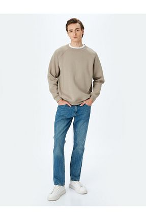 شلوار جین سرمه ای مردانه پاچه لوله تفنگی Koton - کد 881057043