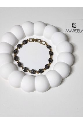 دستبند جواهر متالیک زنانه زیرکن Lujo - کد 881107553