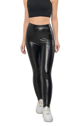 ساق شلواری مشکی زنانه چرم مصنوعی DCL STYLE - کد 881133455