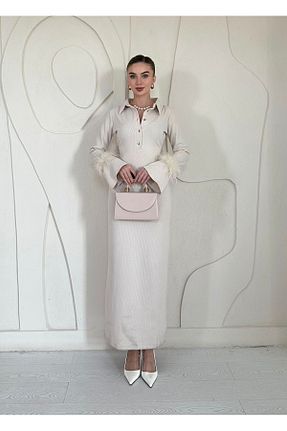 کیف مجلسی بژ زنانه چرم لاکی womenacs - کد 333182868
