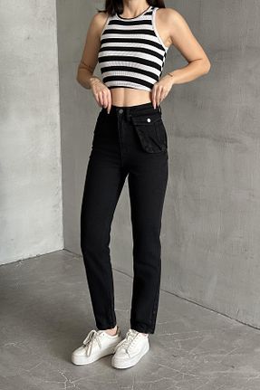شلوار جین مشکی زنانه پاچه پهن XRAY JEANS - کد 881108546